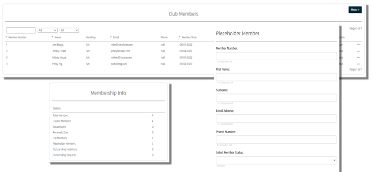 Club Member Management